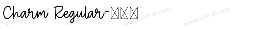 Charm Regular字体转换